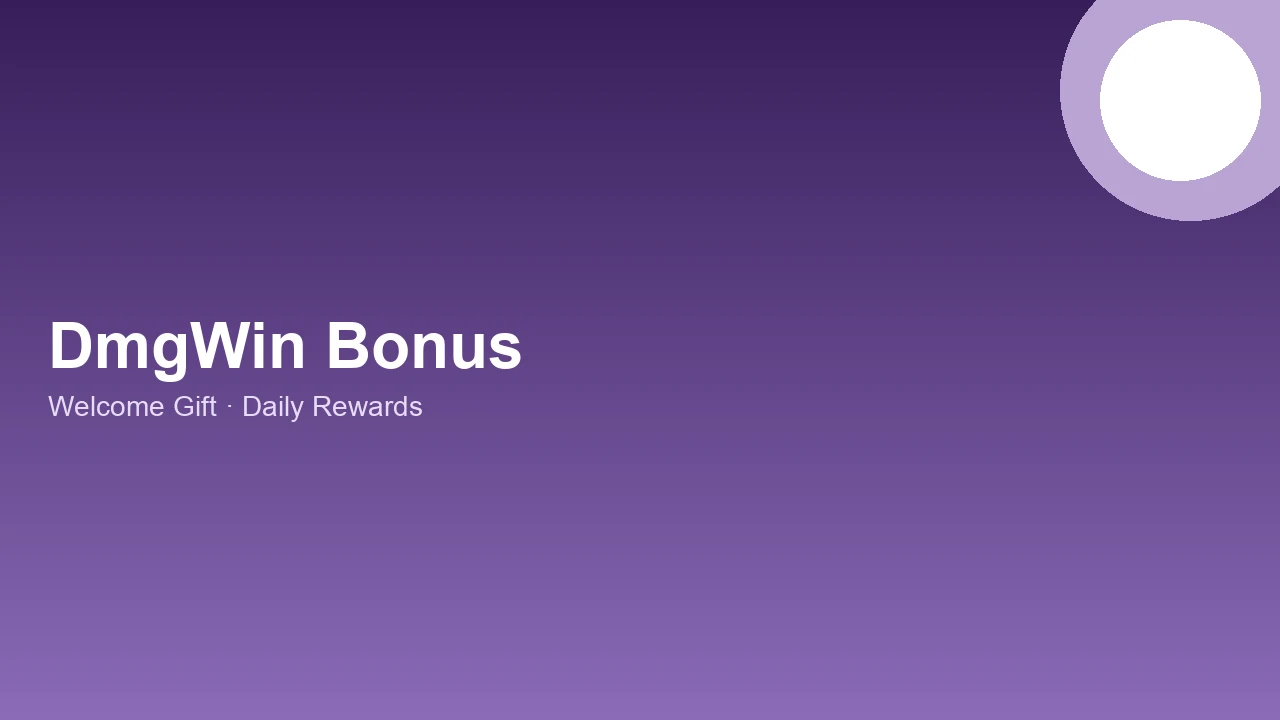 DmgWin daily rewards and login bonus